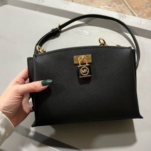 Michael Kors Ruby Medium Saffiano Leather Messenger Bag